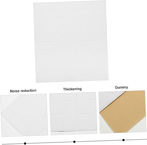 Miniatura 5 de Angoily Etiqueta engomada impermeable de la pared del patrón del ladrillo del papel pintado del ladrillo 3D