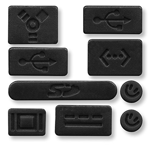 Gioiabazar Anti-dust Silicone Plugs Cover Set for Retina MacBook Pro 13 15 17 Black (B00WMADUEE) Amazon Price History, Amazon Price Tracker
