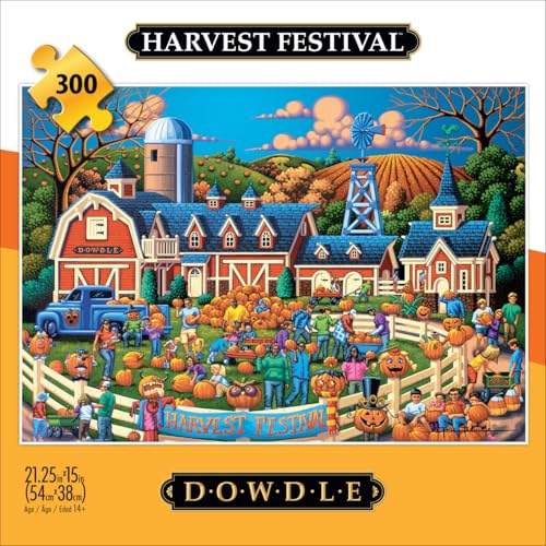 Buffalo Games - Eric Dowdle Harvest Festival - Rompecabezas de 300 piezas para adultos | Arte de Eric Dowdle, Hecho en EE.UU., Piezas fáciles de agarrar, Tablero reciclado, 21.25 x 15 in, Incluye póster, Arte para enmarcar, Ideal para regalo miniatura 2