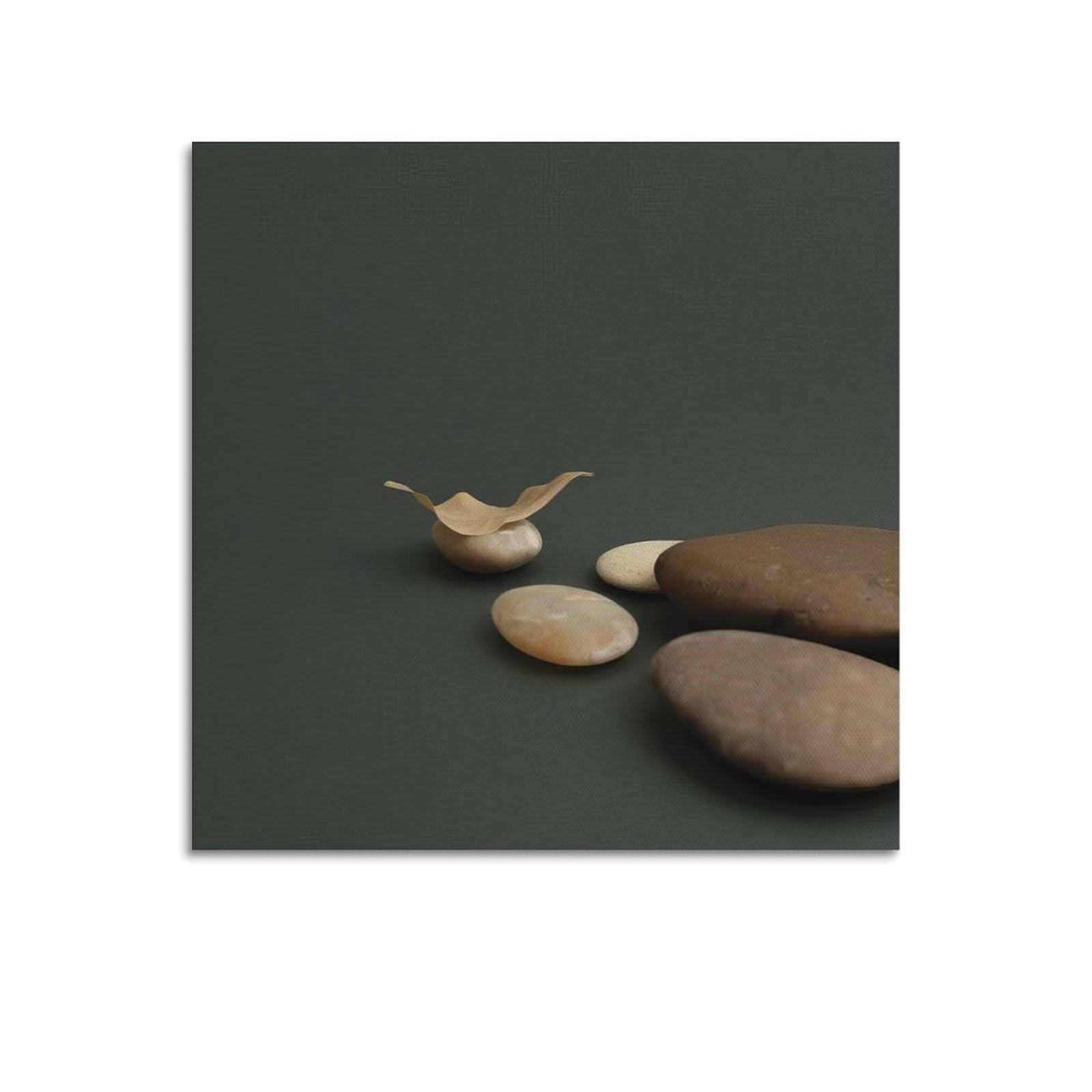 CPGLJD Zen Stones Poster Yoga Meditation Water Droplet Stone Rhythm Poster Decorative Painting Canvas Wall Posters And Art Picture Print Modern Family Bedroom Decor Posters 24x24inch(60x60cm)