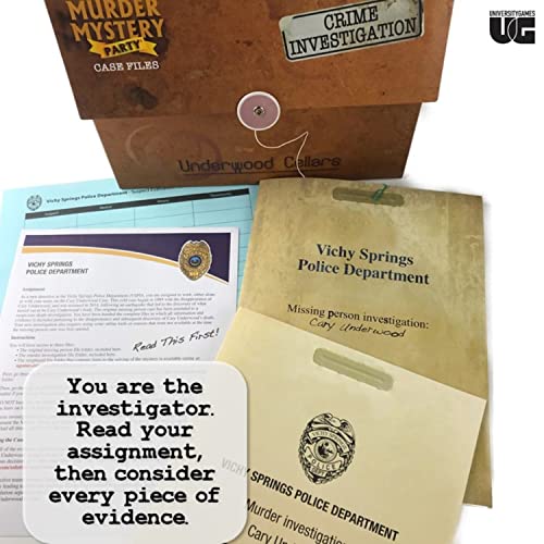Murder Mystery Party 33280 Underwood Cellars, Interactive Murder Mystery Case File Game thumb #4