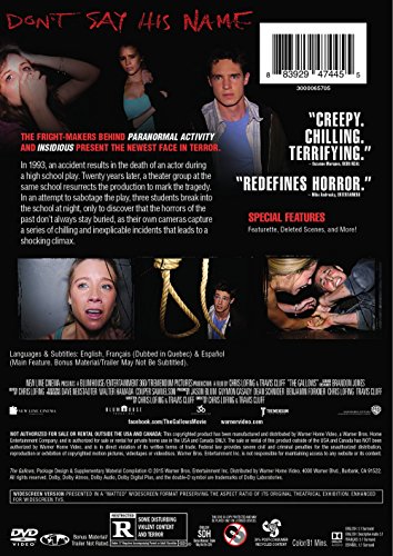Película The Gallows DVD importación USA de terror original 4