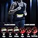 EGUKU Running Light, 1000Lumens Running Belt Running Gear with 230°Rechargeable Night Running Light for Phone Waist Bag Light with Water Bottle Holder Slim Running Belt for Runners Jogging Walking