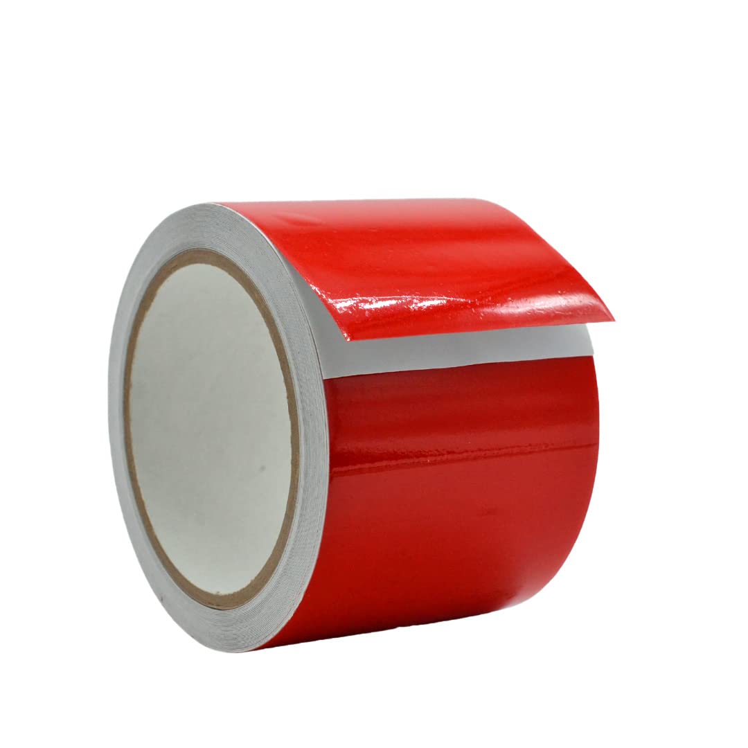 Engineering Grade Retro Reflective Tape, 3in x 30ft, Red