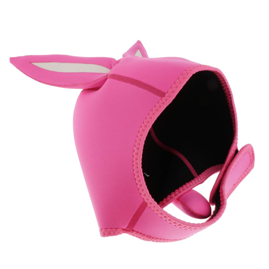 Neoprenhaube Taucher Haube 3mm Kaninchen Tauchhaube Diving Kapuze Rosa