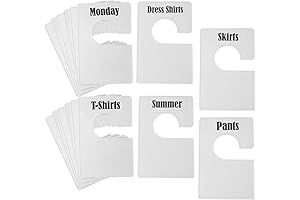 16-Pack Closet Dividers for Hanging Clothes and Easy Closet Organization