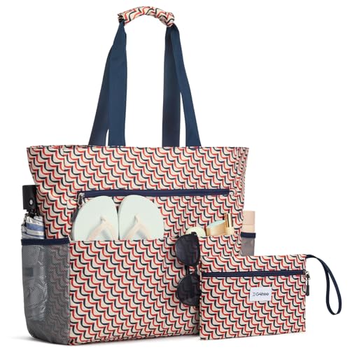 Image of G4Free Beach Bag, Waterproof Sandproof Beach Tote Bag, Large Capacity Foldable for Women