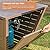 PaPaJet 32" Propane Fire Pit Table, 50,000 BTU Square Gas Firepit Table with Lid and Lava Rock, Great for Outdoor Garden Backyard Patio, Brown
