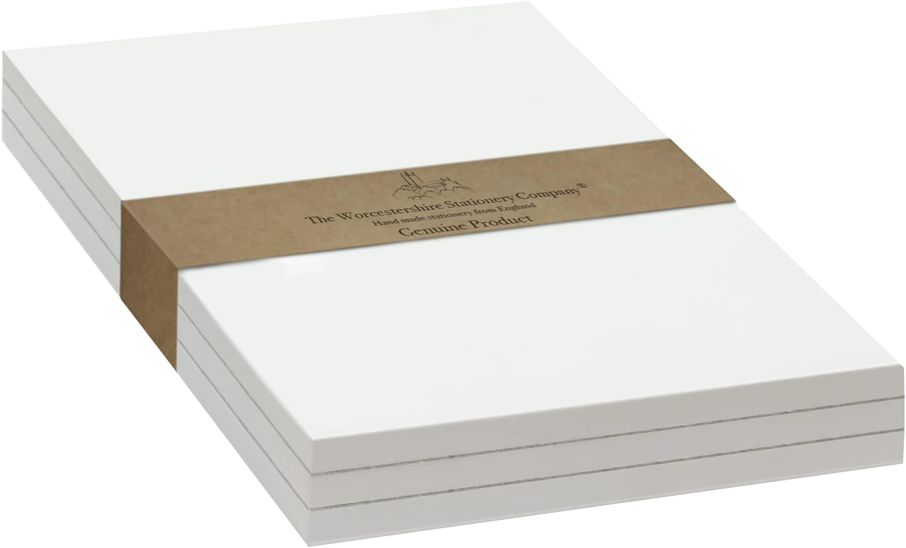 4.1" x 5.8" (A6) Note Pad/Scratch Pad, Plain, Pack of 3, 50 Sheets per Pad, 80gsm FSC Paper, Zero Plastic Packaging