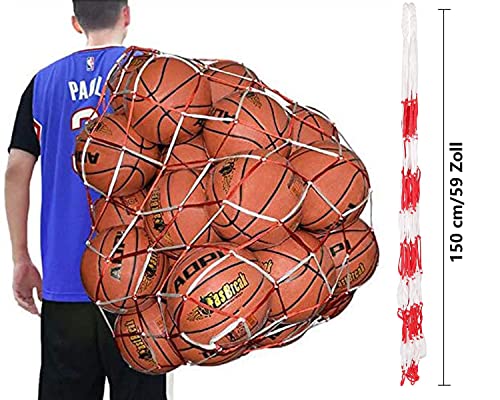 Calcio Rete Portapalloni Portatile，Grande Borsone