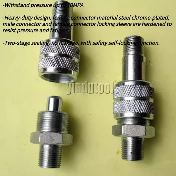 Image of Hydraulic Coupler With Zg Thread 70Mpa Pressure Endurance Two Stage Sealing for hydraulic quick connect fittings hydraulic couplers porta power fittings