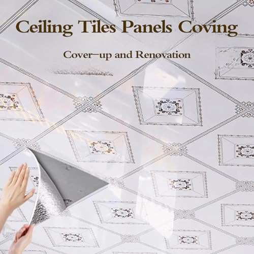Azulejos de techo autoadhesivos impermeables para decoración de dormitorios 3
