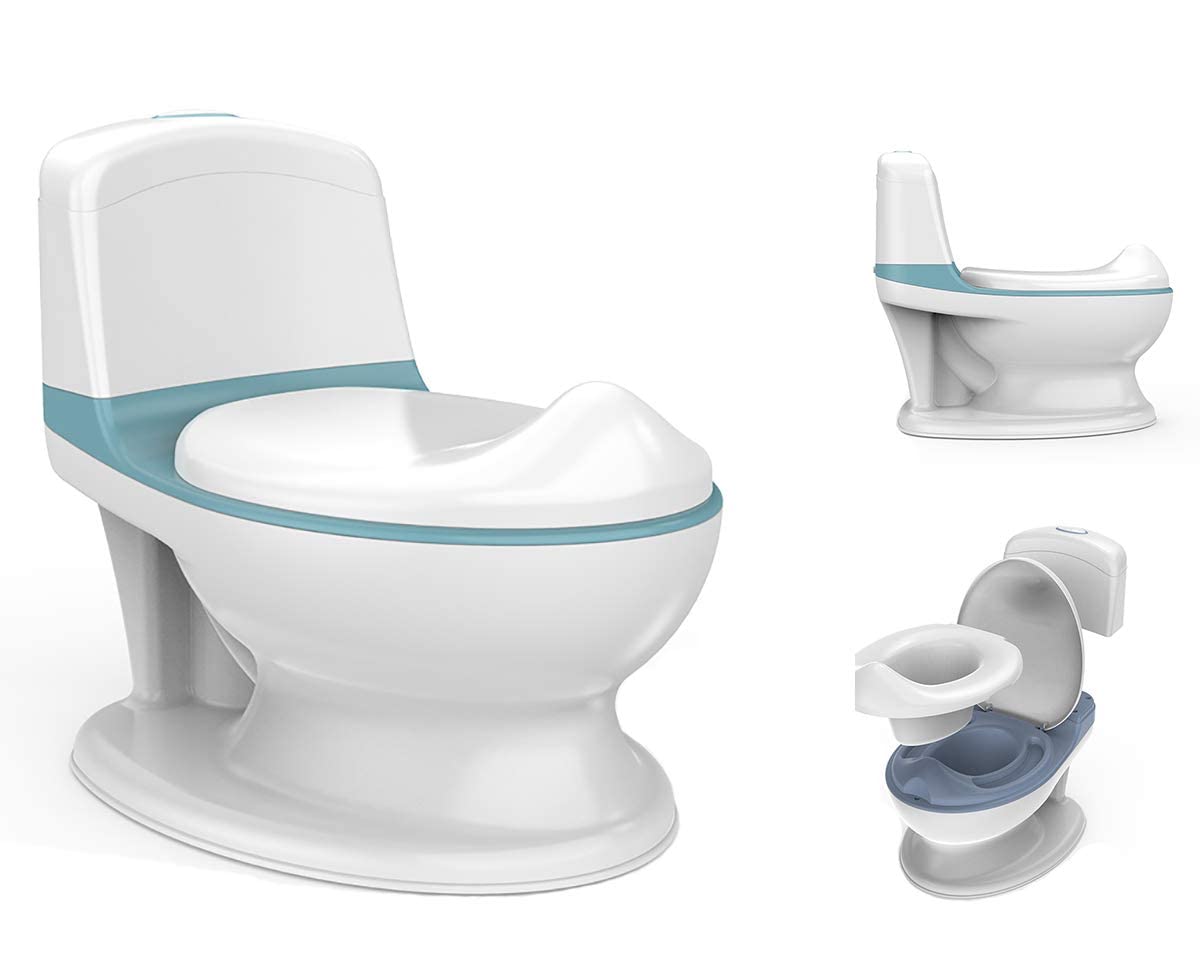 Babify Orinal para bebés y niños My First Toilet - Con Pulsador Interactivo & Pepo y su orinal (Castellano - A PARTIR DE 0 AÑOS - PROYECTO DE 0 A 3 AÑOS - Libros emocionales)
