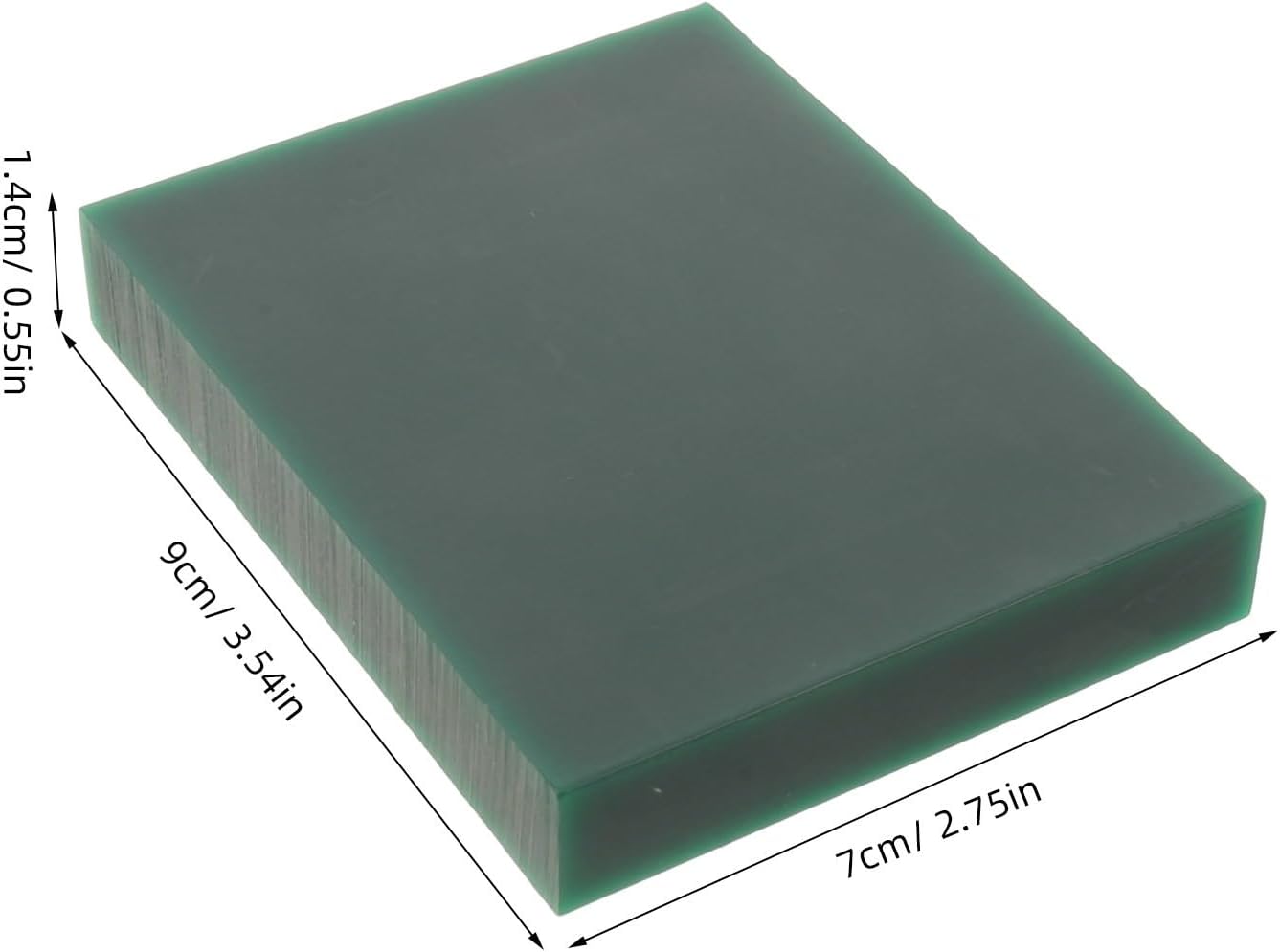 Toddmomy Green Wax Slice Block, 14mm Carving Wax Block for Jewelry Casting, Moldable Green Slices Sheet for Metal Casting Patterns and Fine Detail Sculpting