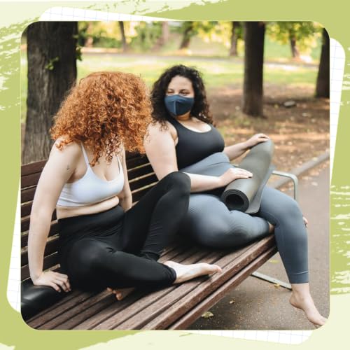 Image of Plus Size Leggings for Women - High Waisted Black Tummy Control Super Soft