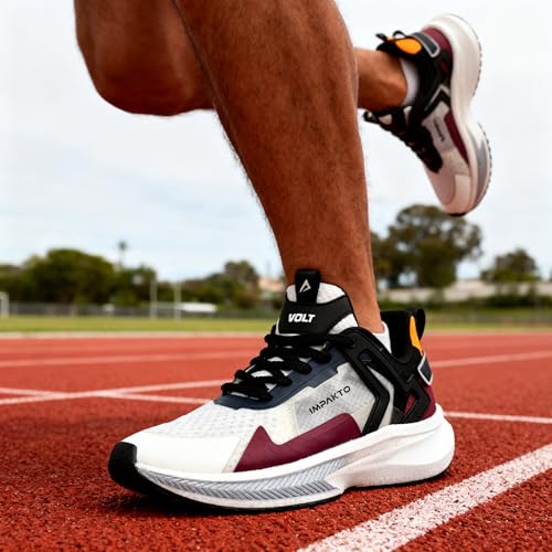 Image of Impakto Volt Men's Stylish and Comfortable with Lace-Up Trendy Sports Running Shoe