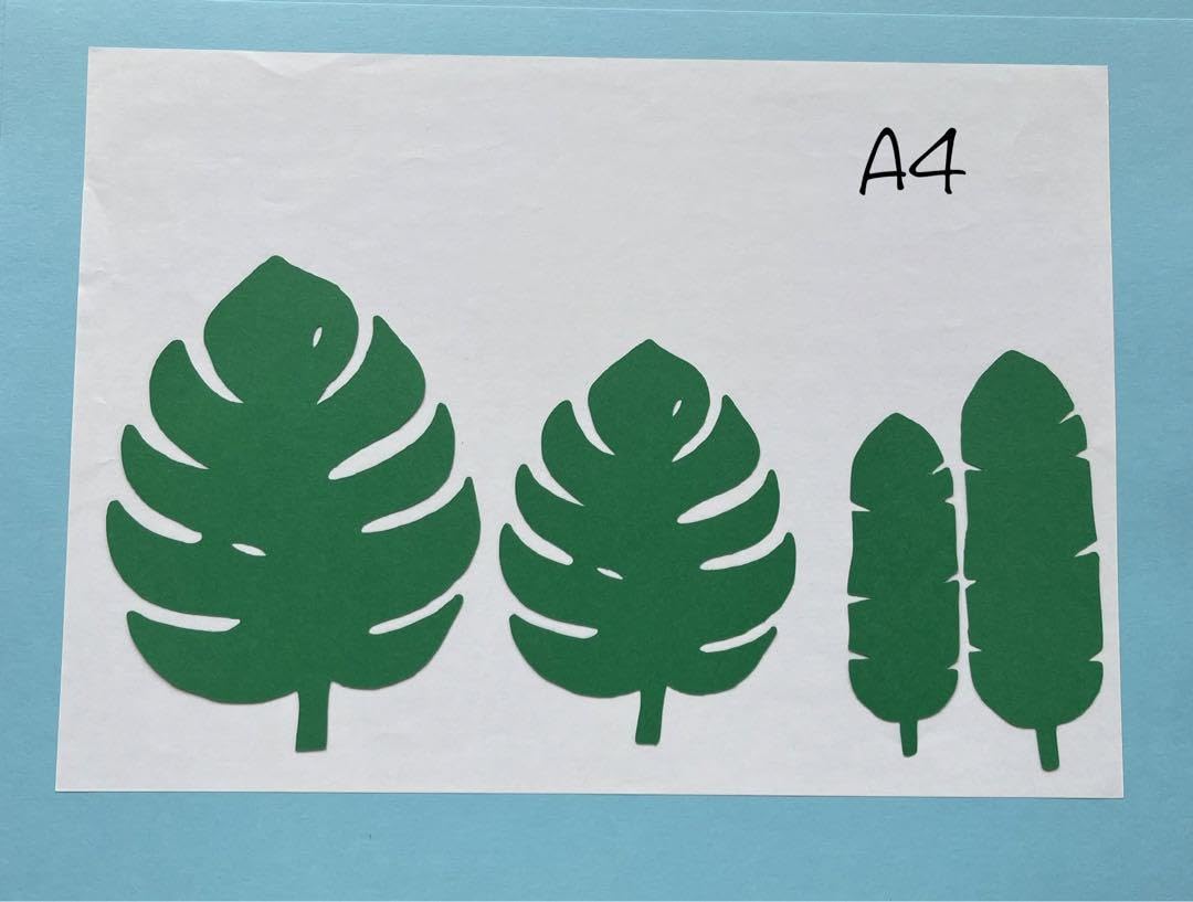 ハイビスカス壁面飾り／青系／夏壁面／壁面飾り