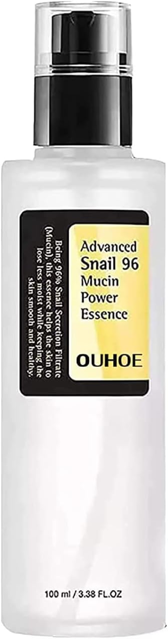 Advanced Snail 96 Mucin Power Essence Moisturiser, 100ml Snail Secret Power Repairing Hyaluronic Acid Essence, Soothing Snail Mucin Serum for Skin Care