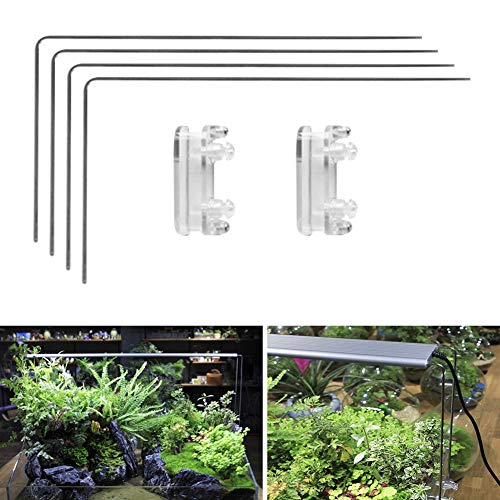 Fish Tank Aquarium Light Stand Kit, Aquarium Stand with Base Adjustable Length Fish Tank Lighting Holder Stainless Steel… - Image 6
