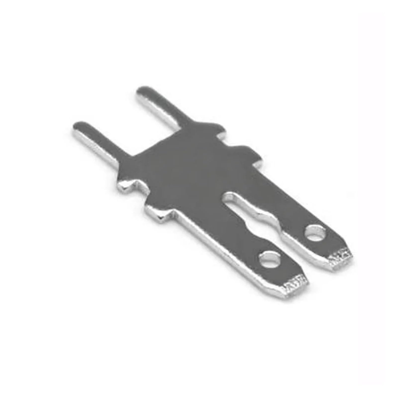 20pcs 6.3 * 0.8mm Circuit Board Insert Dual 2.8mm 2-pin Male Copper Tinned PC Connector