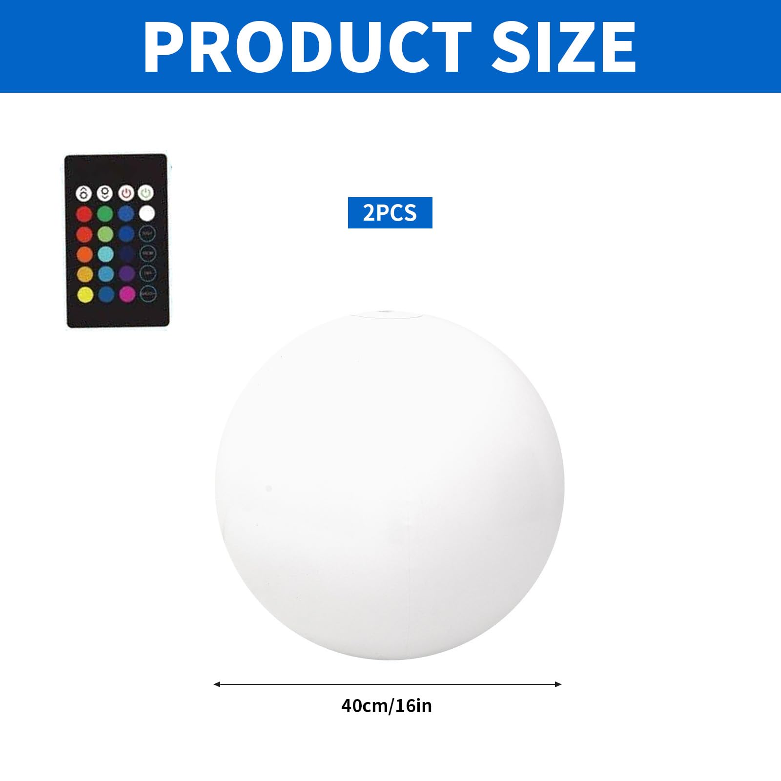 Palloni da Spiaggia LED Gonfiabili,2 Pezzi Pallone da Spiaggia Illuminato,Gonfiabile LED Palla da Spiaggias,Pallone Gonfiabile,per Feste in Spiaggias,Feste in Piscina