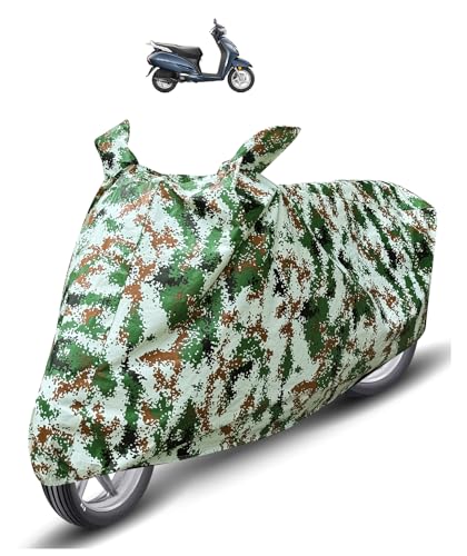Image of Auto Hub Waterproof Scooty Cover Compatible with Activa 3G Dustproof, UV Protection Two Wheeler Scooty Activa 3G Cover - Forest