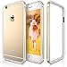 KEWEK Double Layer AIRCRAFT-GRADE Aluminum Bumper Flexible TPU Shock Absorbing Case for iPhone 6 / 6s - Gold