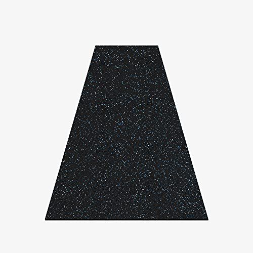 Incstores 3/8 Inch Thick Heavy Duty Rubber Flooring Roll | Flexible Recycled Rubber Roll Flooring For A Stronger And Safer Basement, Home Gym, Shed, Or Trailer | Blue/Gray, 4Ft X 10Ft #TOP2