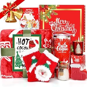 Christmas gifts for women christmas throw blanket birthday gifts box basket for women mom wife girlfriend sister 20oz xmas tumbler gifts basket for women who have everythings  urban country home decor