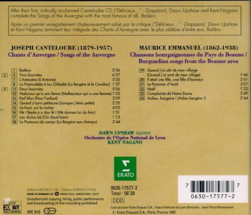 Songs of Auvergne Volume 2