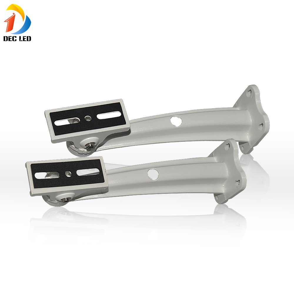 DEC LED Aluminium Universal Indoor and Outdoor Wall Mount Bracket for CCTV Security Camera 360 degree Rotary White PACK of 2