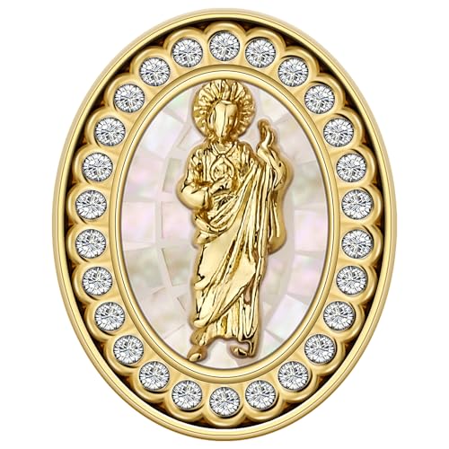 Gemelos para hombre con cristal y acabado dorado miniatura 7