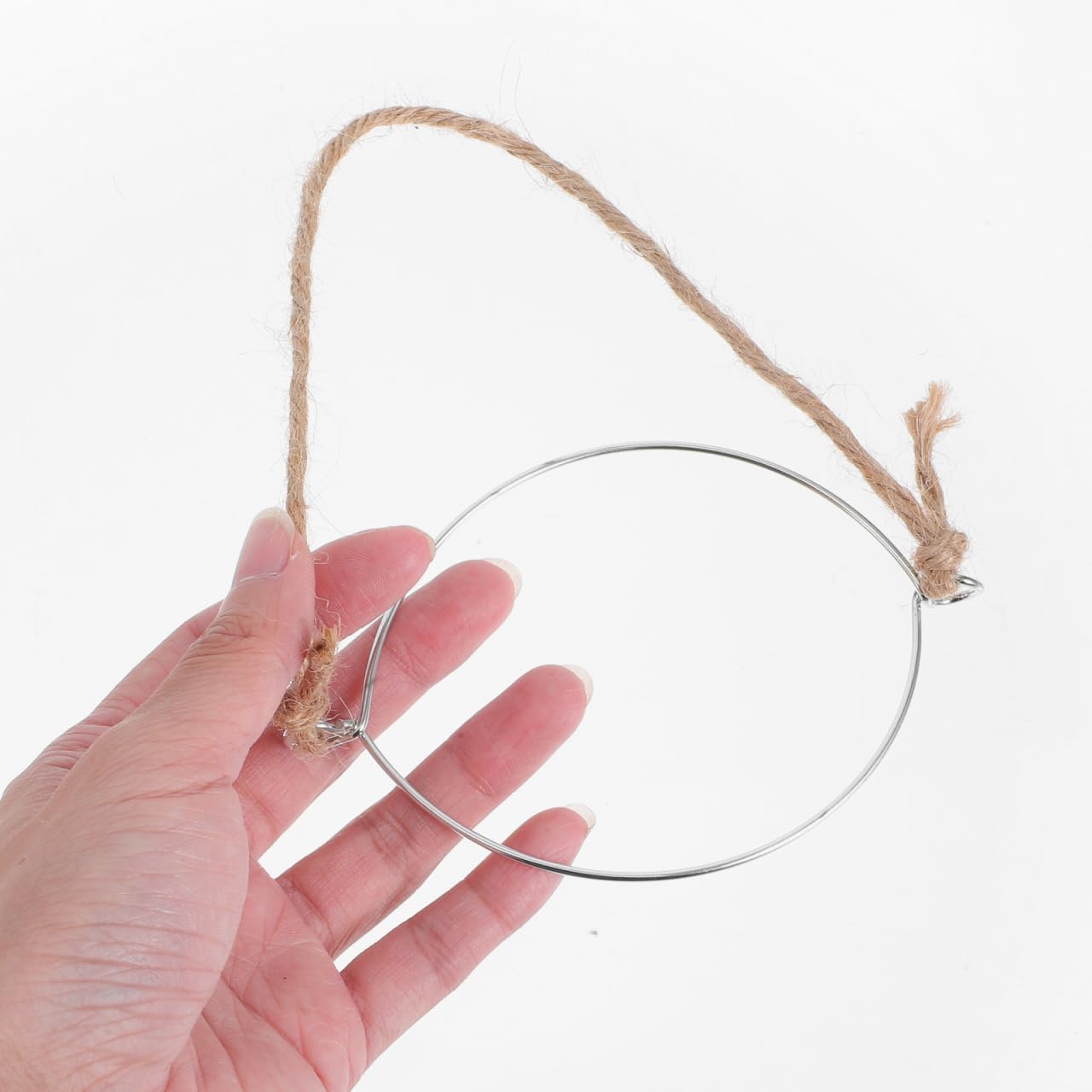 DOITOOL 6PCS Mason Jar Wire Hangers, Stainless Steel Wire Handles for Wide Mouth Mason Jar, Burlap Wire Hanger for Mason Jar Canning Jars, Hanging Jars, Jar Hanging Hook (86mm)
