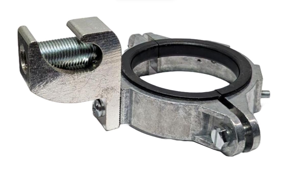 COREX 3 1/2" Insulated Split Grounding Bushing w/Adjustable Lay-in Lug (#6 to 250mcm Wire Range) - Rigid/IMC Or EMT Conduit Fitting - Dual Rated for Cu/Al Conductors - Die Cast Zinc Construction -1 PK