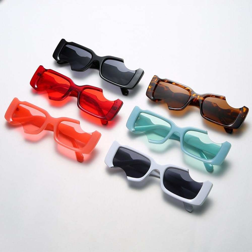 klassische Sonnenbrillen, Sonnenbrille for Herren, Punk-Brille, Rechteckig, Steampunk-Brille