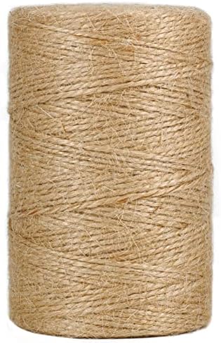 Vivifying 200 m Braune Juteschnur für Garten, Pflanzen, Bilder und Basteln | Aus 2-lagiger Naturjute, zum Binden, Bündeln, Verpacken von Geschenken sowie für rustikale Dekorationen