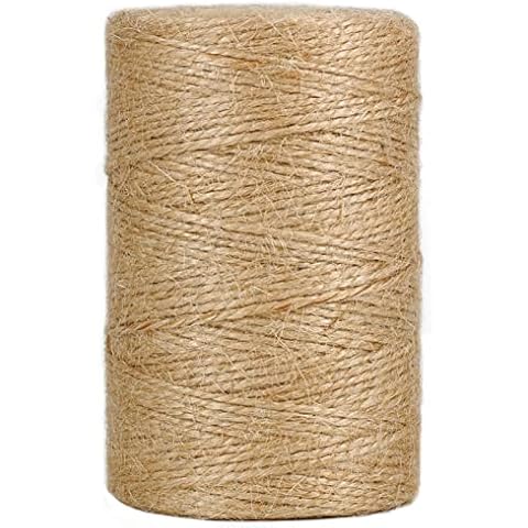 Vivifying 200m Jute-Schnur, Braun Juteschnur für Garten Bilder Pflanzen Basteln Cover