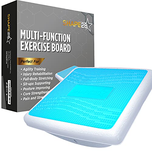 Shape28 Professional Balance Board Wobble Slant Board Multi Functional Exercise Equipment Anti Slip Abs And Core Trainer Fitness Standing Desk With Acupressure Points Supports Up 440Lbs #TOP6