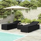 【Stabil und Langlebig】Es verfügt über einen stabilen pulverbeschichteten Stahlrahmen, wodurch diese Sonnenliege besonders stabil und langlebig ist.