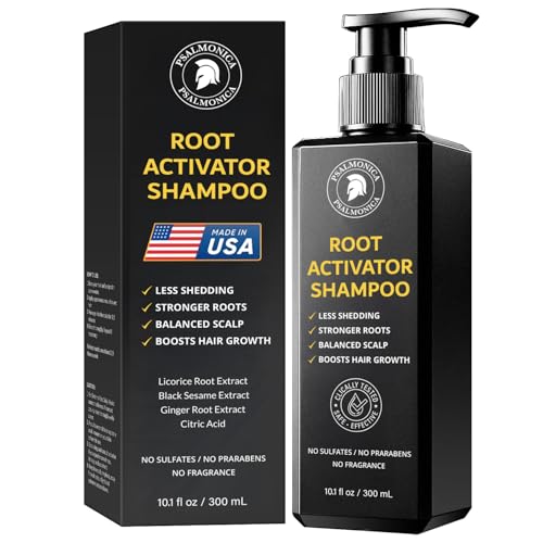 Image of Root Activator Shampoo for Men: Made In USA - Hair Growth Shampoo for Hair Loss and Thinning Hair - Hair Loss RegrowthTreatments for Women Men (Refreshing Scent)
