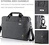 Voova Laptop Bag Case 17 17.3 Inch Computer Sleeve Messenger Bag with Shoulder Strap Expandable Waterproof Large Capacity Business Briefcase for Work Travel Fit 17-18 Inch Laptop, Men Women-Grey #1