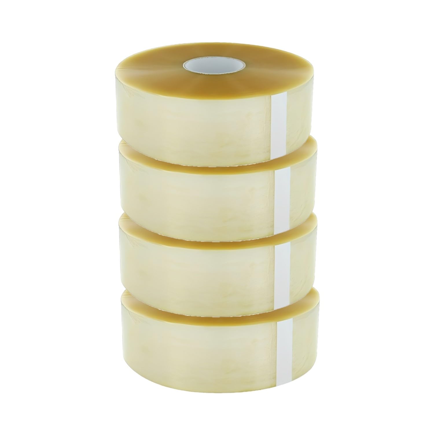 ARLI 4x Maschinenklebeband 75 mm x 990 m Transparent auf PP-Basis mit Acrylatkleber für Kartonverschließmaschinen Verpackungsmaschinen Maschinenpackband 4 Rollen