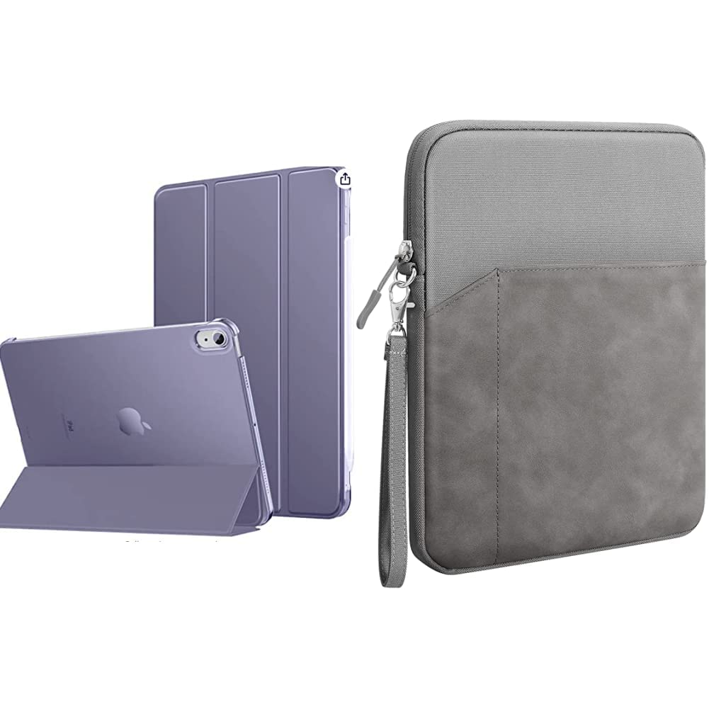 ProElite Smart Flip Case Cover for Apple iPad Air 5th/4th 10.9 inch & Polyester Tablet Sleeve Case Cover for Upto 11.5 inch for iPad 10.2/iPad 10.9/Pro 11/ iPad 9.7/ Samsung/Lenovo/Galaxy