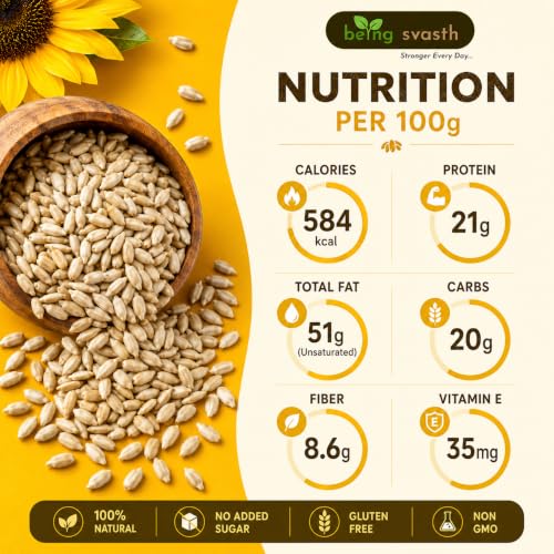 Image of Being Svasth Pumpkin Seeds (200g) & Sunflower Seeds (200g) Combo