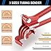 SYIZYEN 3 In 1 Tubing Bender, 0-180 Degrees Tube Bender Manual Pipe Bender Tool for 1/4 5/16 3/8 Inch Copper Aluminum Brass and Thin Steel Pipes(Red)