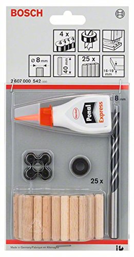 Preisvergleich Produktbild Bosch Professional 32tlg. Holzdübel-Set (Ø 8 mm)
