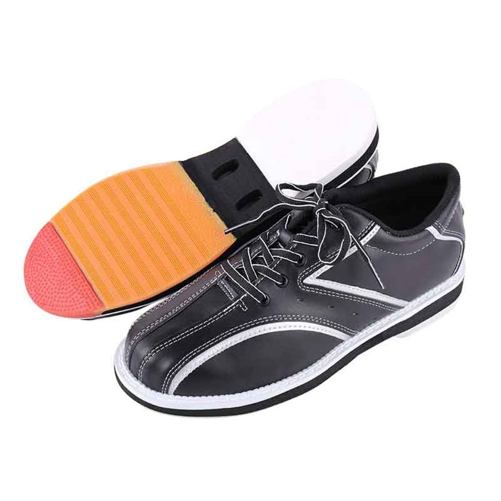 Herren Bowling Schuhe, Lässige Mode Indoor Bowls Turnschuhe Komfort rutschfeste Bowler Sport Athletik Trainer