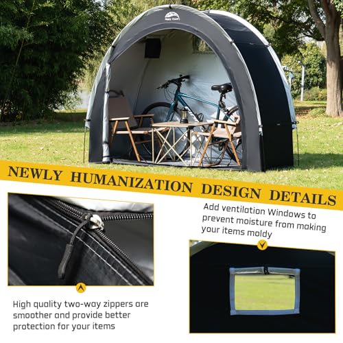 image for Happy Travel Bike Storage Shed Tent,Outdoor Portable Bicycle Storage S