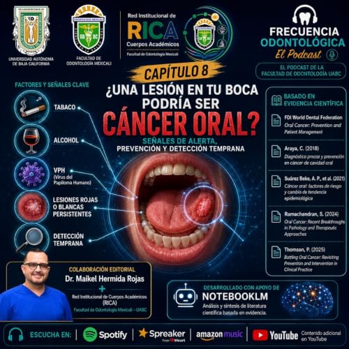 🦷 &iquest;Una lesi&oacute;n en tu boca podr&iacute;a ser c&aacute;ncer oral? Cap&iacute;tulo 8. Frecuencia Odontol&oacute;gica: El Podcast