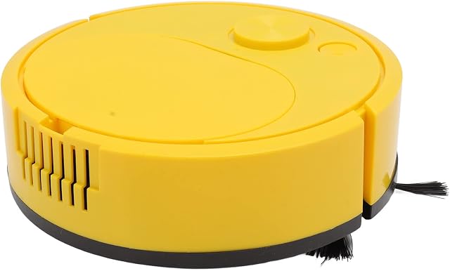 Smart Sweeping Robot, Yellow Mini Automatic Avoidance Usb Charging Robot Vacuum Cleaner For Wooden Flooring Carpet And Pet Hair